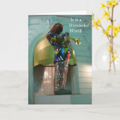 SONDERFREUND WONDERFUL WELT KARTE (Gelbe Blume)