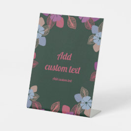 Sondergeschäft mit Blumenvorlagen Sockelschild