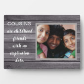 Sondergeschenk! Cousins Foto Plaque Fotoplatte (Vorderseite)