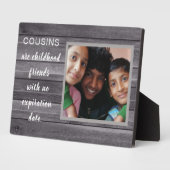 Sondergeschenk! Cousins Foto Plaque Fotoplatte (Seite)