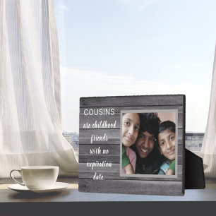 Sondergeschenk! Cousins Foto Plaque Fotoplatte