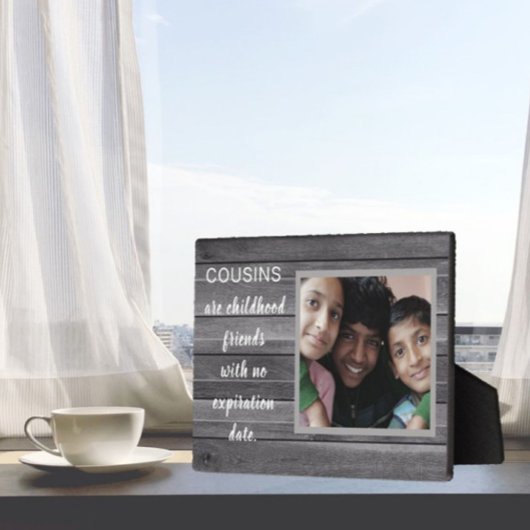Sondergeschenk! Cousins Foto Plaque Fotoplatte