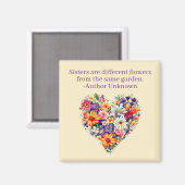 Sondergeschenk für Schwester Magnet (Vorderseite/Rückseite)