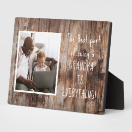 Sondergeschenk! Opa Foto Plaque mit Easel Fotoplatte