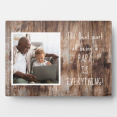 Sondergeschenk! Papa Foto Plaque mit Easel Fotoplatte (Vorderseite)