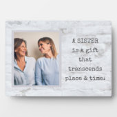 Sondergeschenk! SISTER Foto Plaque mit Easel Fotoplatte (Vorderseite)