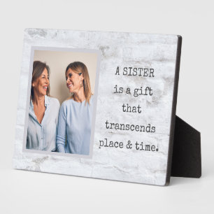 Sondergeschenk! SISTER Foto Plaque mit Easel Fotoplatte
