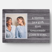 Sondergeschenk! SISTER Foto Plaque mit Easel Fotoplatte (Vorderseite)