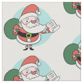 Sondergewebe des Weihnachtsmanns Stoff (Nahaufnahme)