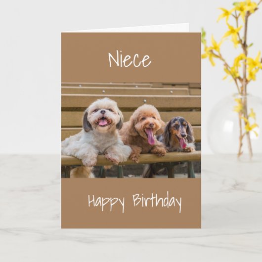 SONDERKARTE *NIECE* GEBURTSTAG KARTE (Gelbe Blume)