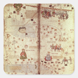 Sonderkommando von Asien vom katalanische Quadratischer Aufkleber