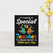 Sonderlehrer, die Kinder nicht sagen können, Autis Karte (Gelbe Blume)