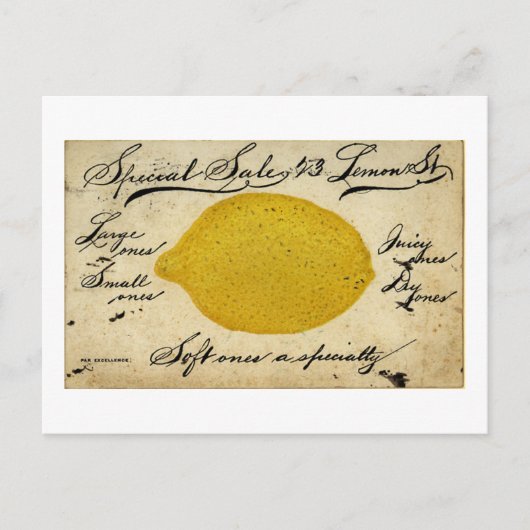 Sonderlemonen -1897 postkarte (Vorderseite)