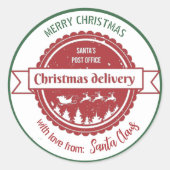 Sonderlieferung ab Weihnachten Runder Aufkleber (Vorderseite)