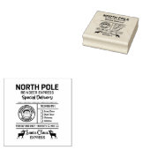 Sonderlieferung an den Nordpol Gummistempel (Stempel)