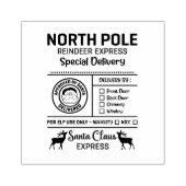 Sonderlieferung an den Nordpol Gummistempel (Prägung)