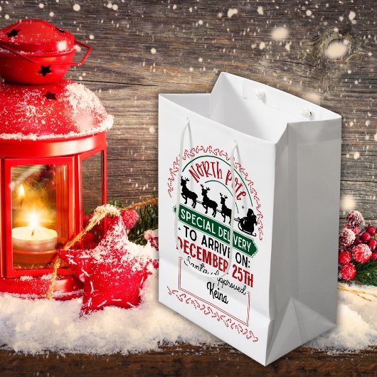 Sonderlieferung an den Nordpol Mittlere Geschenktüte