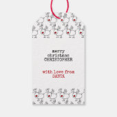 Sonderlieferung aus dem NORD-Pole-Rentier Geschenkanhänger (Rückseite)