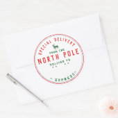 Sonderlieferung aus dem Nordpol-Express Runder Aufkleber (Umschlag)