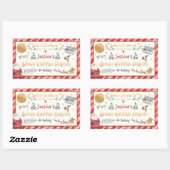 Sonderlieferung aus dem Nordpol Personalisiert Rechteckiger Aufkleber (Blatt)