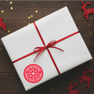 Sonderlieferung aus dem Nordpol Weihnachten Runder Aufkleber