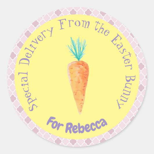 Sonderlieferung aus dem Osterhasen Runder Aufkleber (Vorderseite)