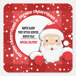 Sonderlieferung aus dem Weihnachtsaufkleber von No Quadratischer Aufkleber