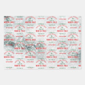 Sonderlieferung aus der Nordpol-Snowy Icy Geschenkpapier Set (Vorderseite)