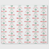 Sonderlieferung aus Nordpol Name hinzufügen Geschenkpapier (Flach)