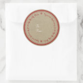 Sonderlieferung aus Nordpol Rustikale Weihnachten Runder Aufkleber (Tasche)