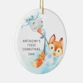Sonderlieferung Baby's First Christmas Fox Keramik Ornament (Rechts)