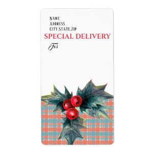 SONDERLIEFERUNG, Chrimas Holly Sprig mit Berrie