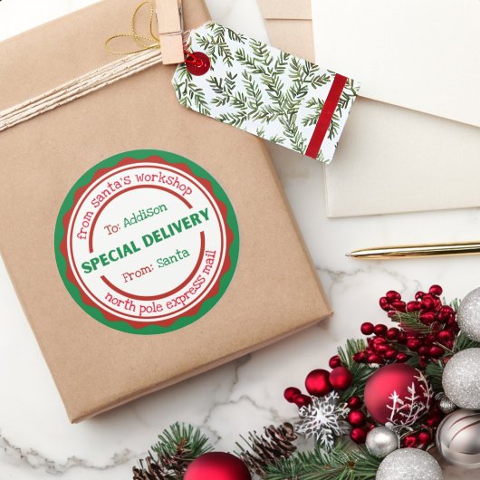 Sonderlieferung der personalisierten Aufkleber von