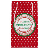 Sonderlieferung der personalisierten Geschenktasch Kleine Geschenktüte (Vorderseite)