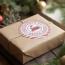 Sonderlieferung des Nordpol-Zuges durch den Weihna Runder Aufkleber