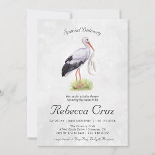 Sonderlieferung   Elegantes Watercolor Stork Baby
