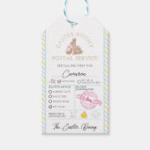 Sonderlieferung für Osterhasen Geschenkanhänger (Vorderseite)