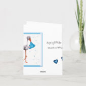 Sonderlieferung - Glückwunschkarte - Junge Karte (Rückseite)