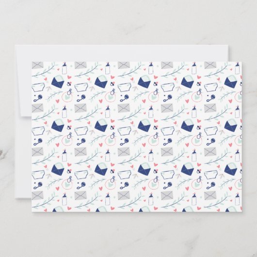 Sonderlieferung Kinderdusche per Post Einladung (Rückseite)