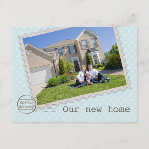 Sonderlieferung Neue Zuhause Foto Postkarte
