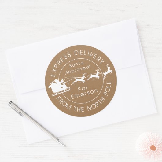 Sonderlieferung Nordpol Runder Aufkleber (Umschlag)