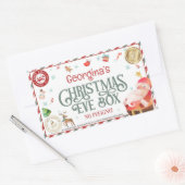 Sonderlieferung Nordpol Weihnachtsabend Box Rechteckiger Aufkleber (Umschlag)