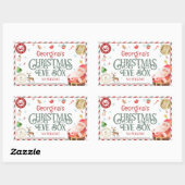 Sonderlieferung Nordpol Weihnachtsabend Box Rechteckiger Aufkleber (Blatt)