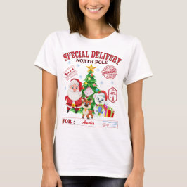 Sonderlieferung Nordpol Weihnachtsmann T-Shirt