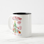 Sonderlieferung Nordpol Weihnachtsmann Zweifarbige Tasse (Vorderseite Links)