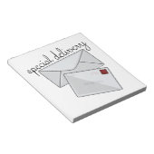 Sonderlieferung Notizblock (angewinkelt)