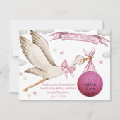 Sonderlieferung! Pink Stork EOS Lip Balm Bevorzugu Einladung (Vorderseite)