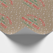 Sonderlieferung rustikaler Kraft vom Nordpol Geschenkpapier (Ecke)