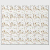 Sonderlieferung Unisex Stork Neuer Name des Babys Geschenkpapier (Flach)