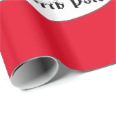 Sonderlieferung vom Nordpol Rot Geschenkpapier (Rolleneckpunkt)